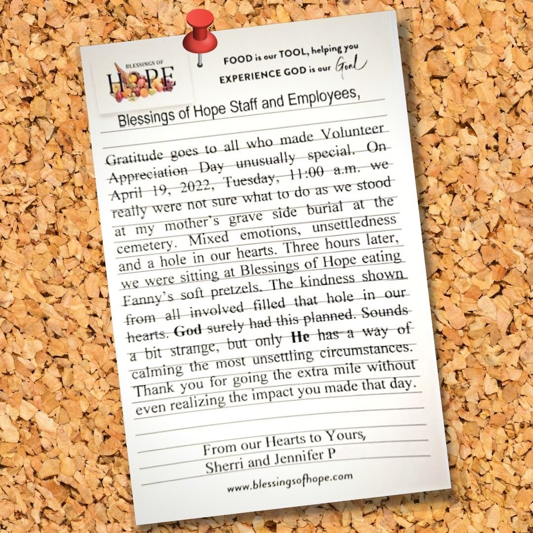Testimony Volunteers, Appreciation, Faithfulness, Generosity, Kindness, Valued Volunteers, Employees, Partners